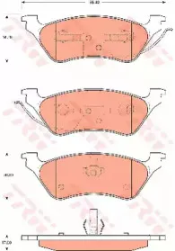 Комплект тормозных колодок, дисковый тормоз TRW купить