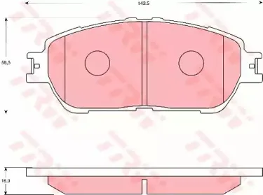 Комплект тормозных колодок, дисковый тормоз TRW купить