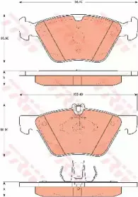 Комплект тормозных колодок, дисковый тормоз TRW купить