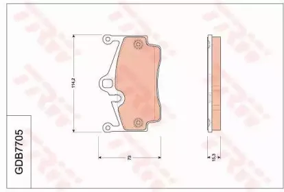 Комплект тормозных колодок, дисковый тормоз TRW купить