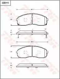 Комплект тормозных колодок, дисковый тормоз TRW купить
