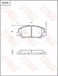 Комплект тормозных колодок, дисковый тормоз TRW купить