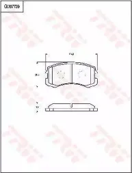 Комплект тормозных колодок, дисковый тормоз TRW купить