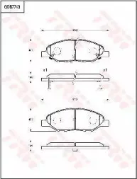Комплект тормозных колодок, дисковый тормоз TRW купить
