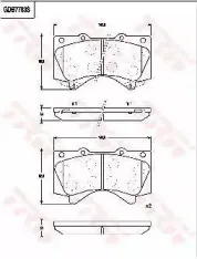Комплект тормозных колодок, дисковый тормоз TRW купить