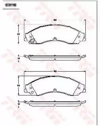 Комплект тормозных колодок, дисковый тормоз TRW купить