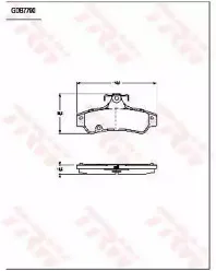 Комплект тормозных колодок, дисковый тормоз TRW купить