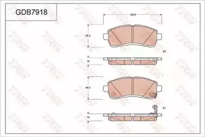 Комплект тормозных колодок, дисковый тормоз TRW купить