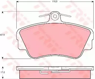 Комплект тормозных колодок, дисковый тормоз TRW купить