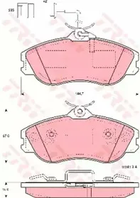 Комплект тормозных колодок, дисковый тормоз TRW купить