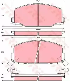 Комплект тормозных колодок, дисковый тормоз TRW купить