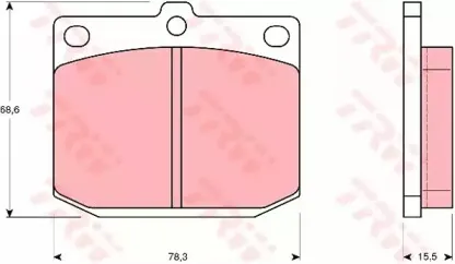 Комплект тормозных колодок, дисковый тормоз TRW купить