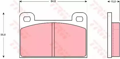 Комплект тормозных колодок, дисковый тормоз TRW купить