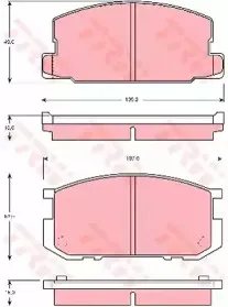 Комплект тормозных колодок, дисковый тормоз TRW купить