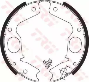 Комплект тормозных колодок, стояночная тормозная система TRW купить