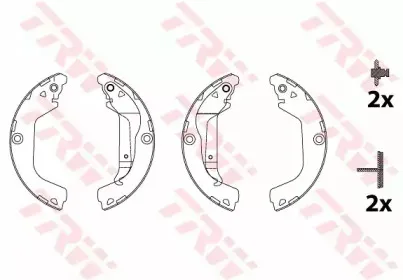 Комплект тормозных колодок TRW купить