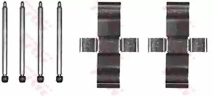 Комплектующие, колодки дискового тормоза TRW купить