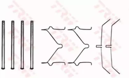 Комплектующие, колодки дискового тормоза TRW купить