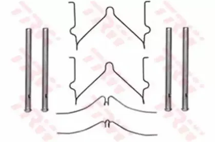 Комплектующие, колодки дискового тормоза TRW купить