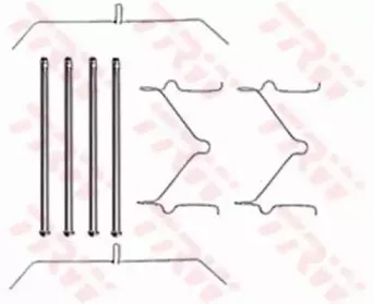 Комплектующие, колодки дискового тормоза TRW купить