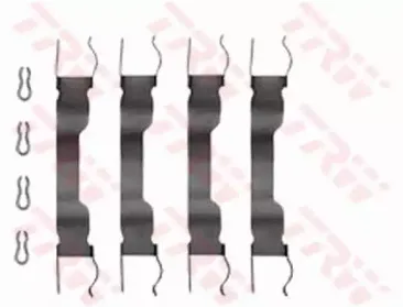 Комплектующие, колодки дискового тормоза TRW купить