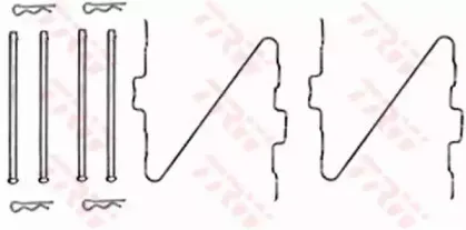 Комплектующие, колодки дискового тормоза TRW купить
