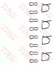 Комплектующие, колодки дискового тормоза TRW купить