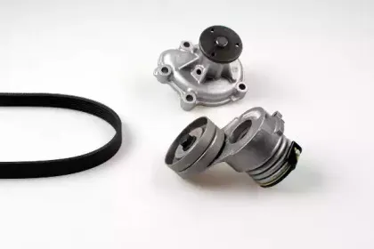 Водяной насос + комплект ручейковых ремней HEPU купить