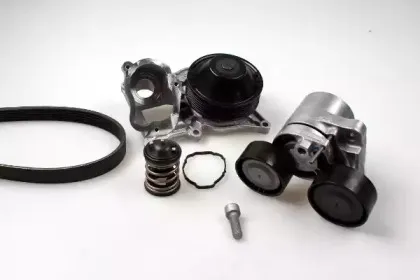 Водяной насос + комплект ручейковых ремней HEPU купить