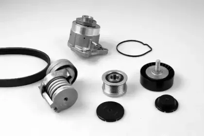 Водяной насос + комплект ручейковых ремней HEPU купить