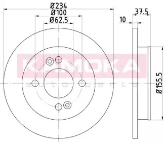 Тормозной диск KAMOKA купить