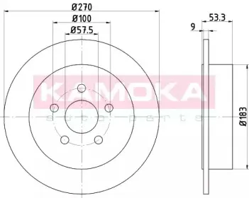 Тормозной диск KAMOKA купить