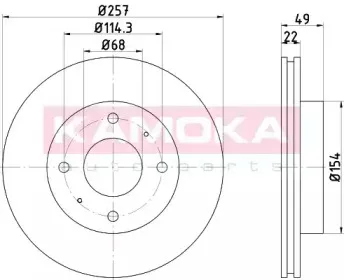 Тормозной диск KAMOKA купить