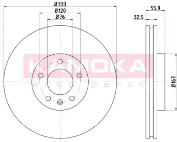 Тормозной диск KAMOKA купить
