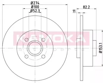 Тормозной диск KAMOKA купить