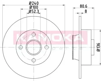 Тормозной диск KAMOKA купить