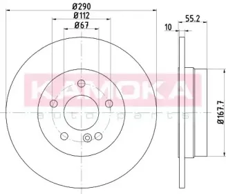 Тормозной диск KAMOKA купить