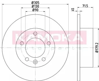 Тормозной диск KAMOKA купить