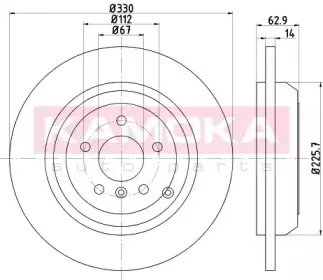Тормозной диск KAMOKA купить