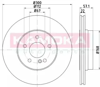 Тормозной диск KAMOKA купить