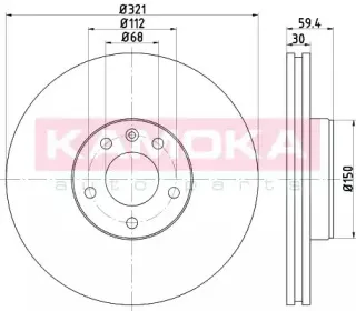 Тормозной диск KAMOKA купить