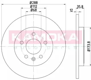 Тормозной диск KAMOKA купить