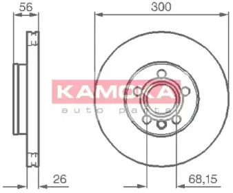 Тормозной диск KAMOKA купить