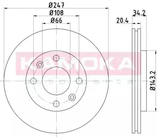 Тормозной диск KAMOKA купить
