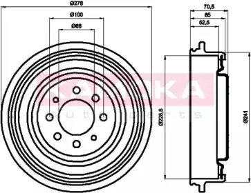 Тормозной барабан KAMOKA купить