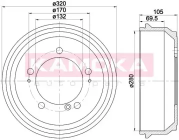 Тормозной барабан KAMOKA купить
