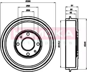 Тормозной барабан KAMOKA купить