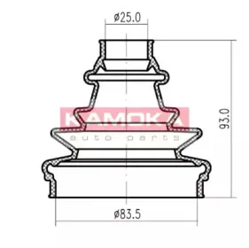 Пыльник, приводной вал KAMOKA купить