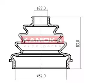 Пыльник, приводной вал KAMOKA купить
