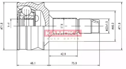 Шарнирный комплект, приводной вал KAMOKA купить